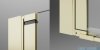 Radaway Nes Brushed Light Gold DWSB Drzwi wnękowe 110cm W1 prawe szczotkowane jasne złoto szkło przejrzyste 10044850-98-01R/10045250-01-01